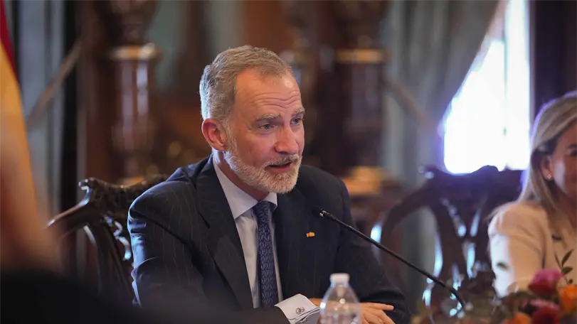El mensaje de Felipe VI lo dio antes del partido entre Espa&ntilde;a y Uruguay en el Mundial 2026. Foto: Presidencia