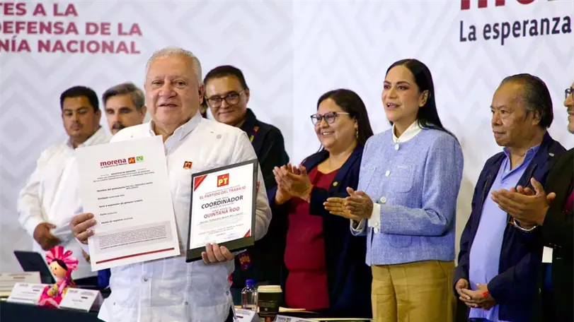 Rafael Mollinero, tabasque&ntilde;o cercano a AMLO va por Quintana Roo. Foto: Morena