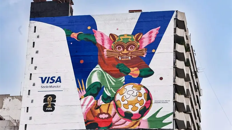 As&iacute; luce el mural en Polanco. Foto: Aracely Mart&iacute;nez