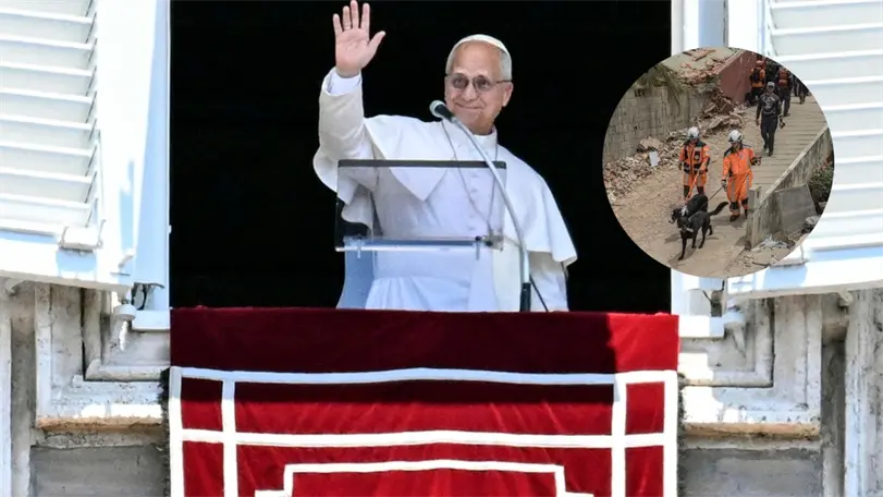 Desde el Palacio Apost&oacute;lico, el Papa Le&oacute;n XIV emiti&oacute; las emotivas palabras tras el rezo del &Aacute;ngelus. Fotos: EFE