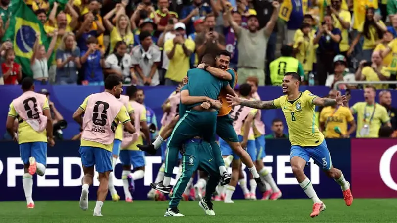 Brasil avanz&oacute; a Octavos de Final. Foto: EFE