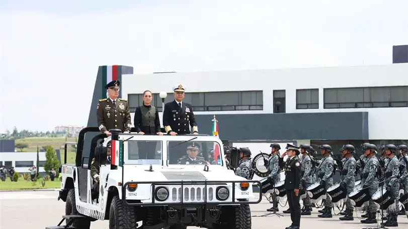 Guardia Nacional alcanza 125 mil elementos al cumplir siete años: Sheinbaum Claudia Sheinbaum defendió los resultados de la estrategia federal de seguridad durante el séptimo aniversario de la Guardia Nacional. Foto: Presidencia