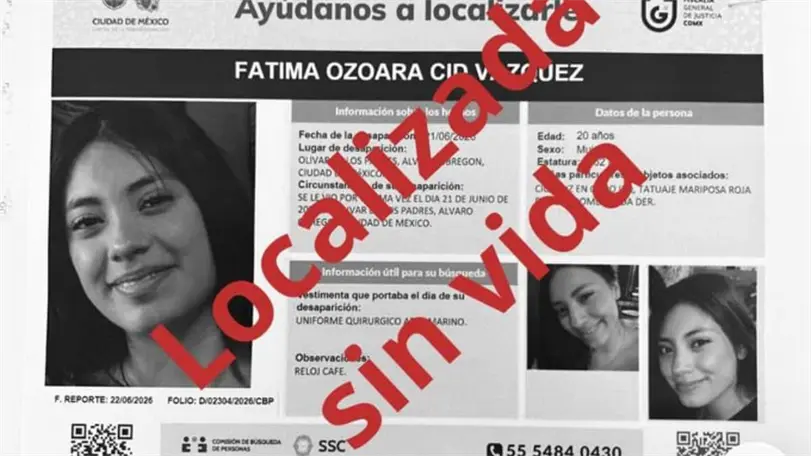 Esta ma&ntilde;ana se confirm&oacute; que la joven fue localizada sin vida en el Estado de M&eacute;xico. Foto: Especial