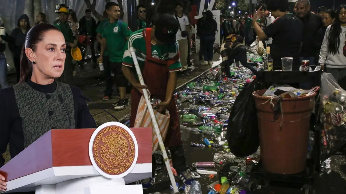 Presidenta pide a afici&oacute;n recoger su basura tras festejos