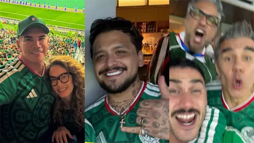 Artistas y políticos en el partido México vs Ecuador: así apoyaron al Tri Fotos: @alitomorenoc | TvNotas
