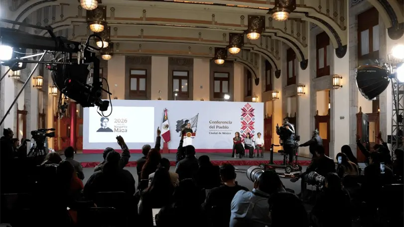 Claudia Sheinbaum critic&oacute; al nuevo proyecto de la oposici&oacute;n y vincul&oacute; esa disputa con la ense&ntilde;anza de la historia reciente. Foto: Presidencia