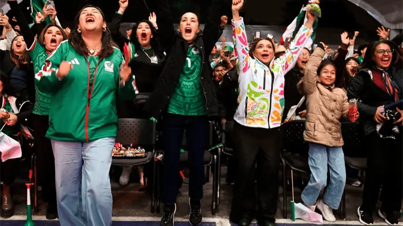Claudia Sheinbaum celebr&oacute; el triunfo de la Selecci&oacute;n Mexicana y destac&oacute; que el equipo hizo celebrar unido a todo el pa&iacute;s. Foto: Presidencia