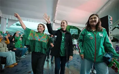 Brugada y Sheinbaum llevan la porra mundialista a Azcapotzalco