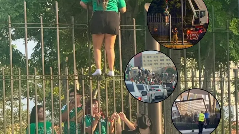 La foto de la aficionada rescatada con una grúa engañó a miles; esto fue lo que sí pasó en el Fan Fest de Monterrey Fan Fest en Parque Fundidora, Monterrey. Foto: Redes Sociales.