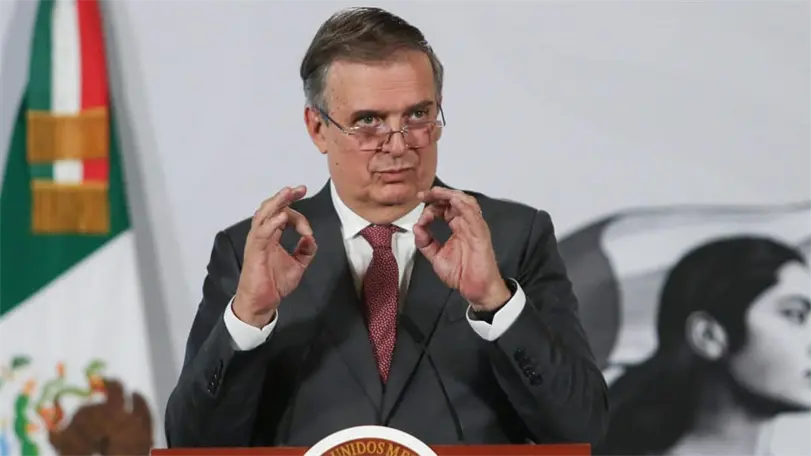En la conferencia matutina, el secretario de econom&iacute;a, Marcelo Ebrard explic&oacute; los avances en las negociaciones del TMEC con EU. Foto: Cuartoscuro