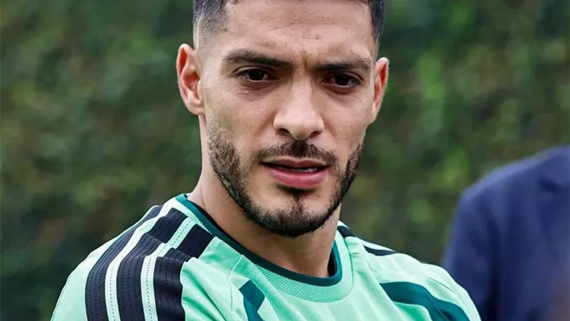 Raúl Jiménez calienta el México vs Inglaterra: confianza total en el Tricolor Raúl Jiménez. Foto: Aracely Martínez.