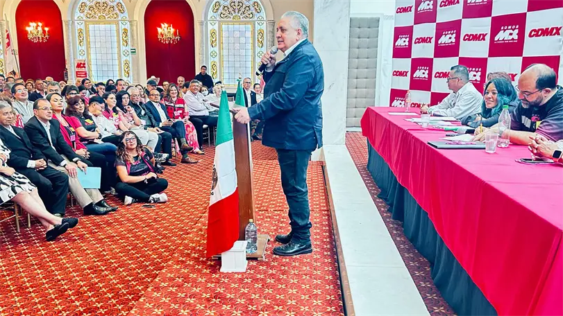 Somos MX pone la mira en desalojar a Morena del poder en 2027 y 2030 El dirigente del partido dijo que Somos MX no tendrá un mesías. Foto: Cortesía Somos México