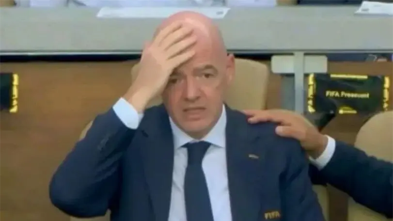 ¿ArgenFIFA? Critican en redes la reacción de Gianni Infantino a los goles de Egipto En redes sociales, han señalado que la FIFA tiene un trato especial con Argentina. Foto: Redes Sociales