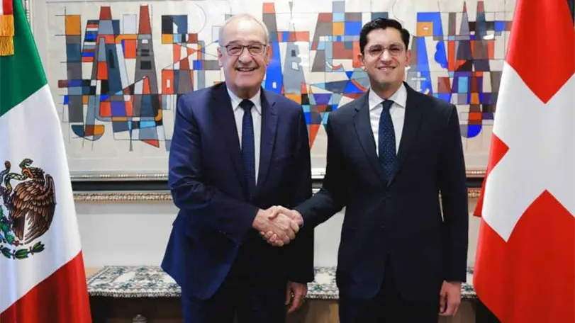 Suiza llega con 16 empresarios a México: ¿qué negociaran con Sheinbaum? La misión empresarial suiza sostendrá reuniones con autoridades mexicanas para revisar inversiones y nuevos proyectos en el país. Foto: SRE