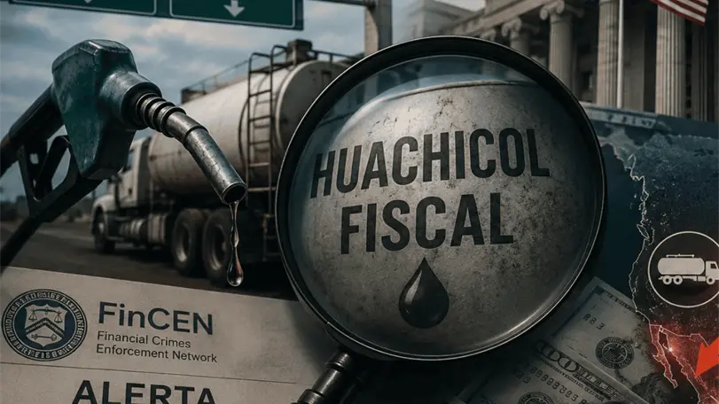 Alerta de EU coloca al huachicol fiscal en el radar financiero Las nuevas alertas del Departamento del Tesoro colocan al sistema financiero como un frente clave en el combate al huachicol fiscal. Foto: