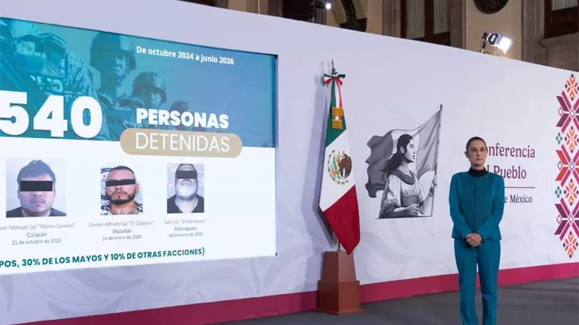 México exige al FBI aclarar su papel en la captura de Zambada Claudia Sheinbaum anunció que la FGR solicitará información al FBI para esclarecer su posible intervención en el operativo que llevó a Ismael Zambada García y Joaquín Guzmán López a Estados Unidos. Foto: Presidencia
