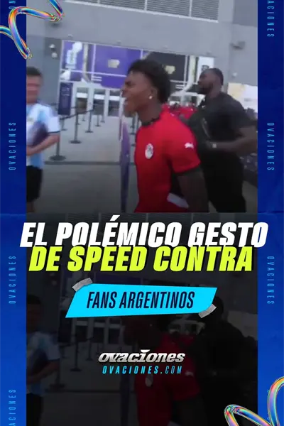 El pol&eacute;mico gesto de Speed contra fans argentinos