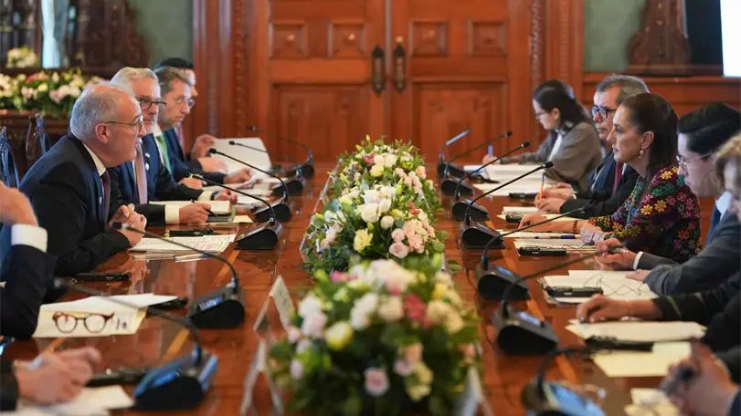 La presidenta dijo que M&eacute;xico responde a las solicitudes de pa&iacute;ses interesados en fortalecer la cooperaci&oacute;n pol&iacute;tica y econ&oacute;mica. Foto: Presidencia