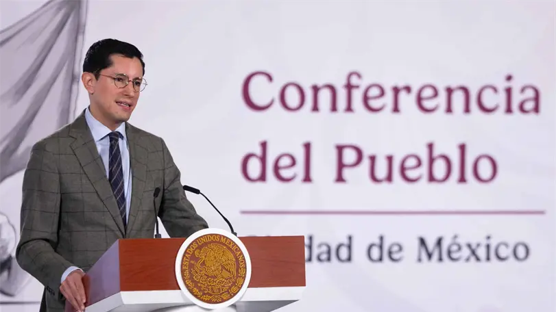 A días de la revisión del T-MEC, México lanza mensaje de confianza a inversionistas Roberto Velasco presentó el balance de sus primeros 100 días al frente de la Cancillería. Foto: Presidencia