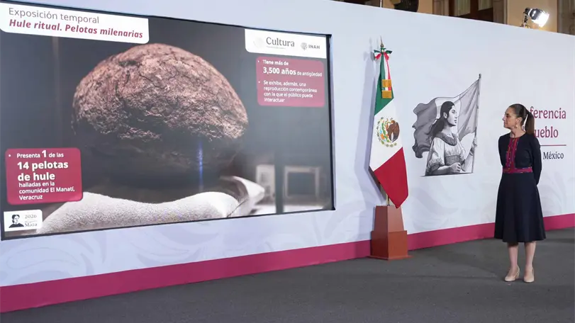 México recupera 3 mil 716 piezas históricas y reabre museo en Teotihuacán El Museo de la Grandeza Teotihuacana volvió a abrir sus puertas con más de 170 piezas arqueológicas, la mayoría exhibidas por primera vez. Foto: Presidencia