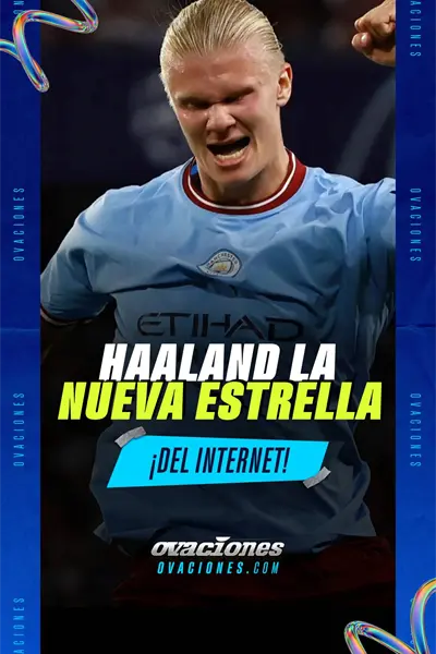 Haaland la nueva estrella del internet