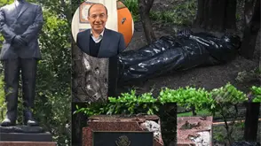 &iquest;Qu&eacute; le pas&oacute; a la estatua de Felipe Calder&oacute;n en Los Pinos? Lleva m&aacute;s de un a&ntilde;o en el suelo