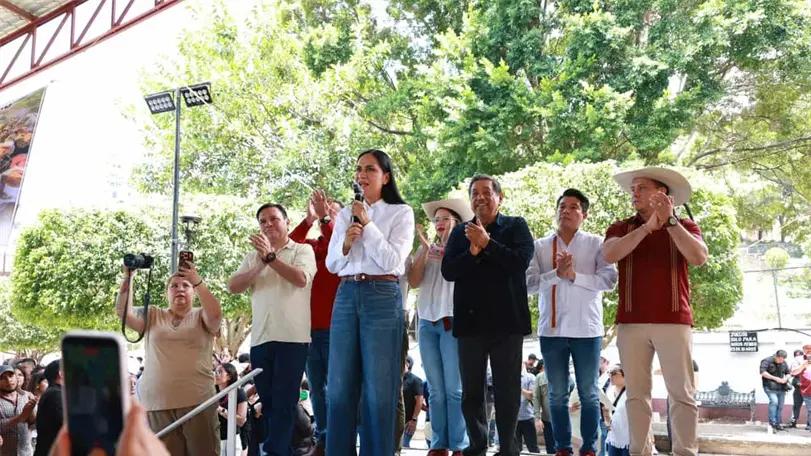 Cierra Morena filas con la presidenta en la defensa de mexicanos en el exterior La presidenta de Morena, Ariadna Montiel, pide unirse en la defensa de los mexicanos. Foto: Morena.