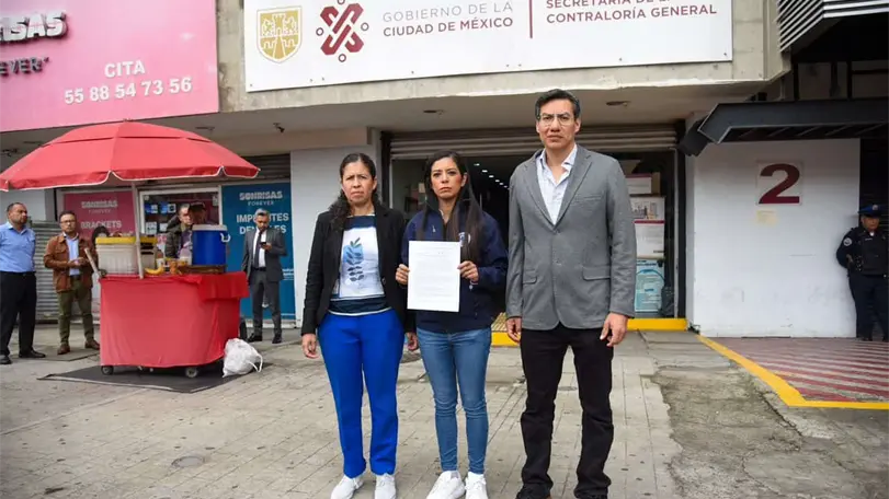 Denuncia PAN ante Contraloría irregularidades en obras del Metro La dirigencia del PAN en la Ciudad de México presentó una denuncia ante la Contraloría local. Foto: PAN CDMX