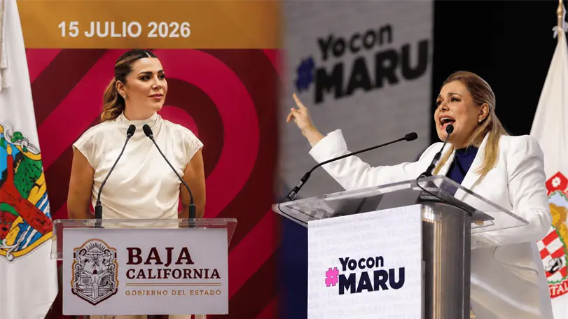 Marina del Pilar y Maru Campos, en la mira: ¿por qué las acusan de traición a la patria? Las gobernadoras están en el ojo público por presuntos nexos con el FBI; ambas se dicen inocentes. Foto: Generada con IA