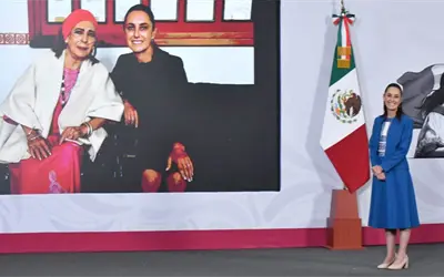 Sheinbaum despide a Elsa Aguirre, s&iacute;mbolo del cine de oro mexicano