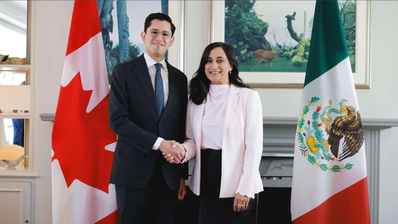 Anita Anand anunci&oacute; un paquete de cooperaci&oacute;n de casi 12 millones de d&oacute;lares canadienses para fortalecer proyectos de seguridad y derechos humanos en M&eacute;xico. Foto: SRE
