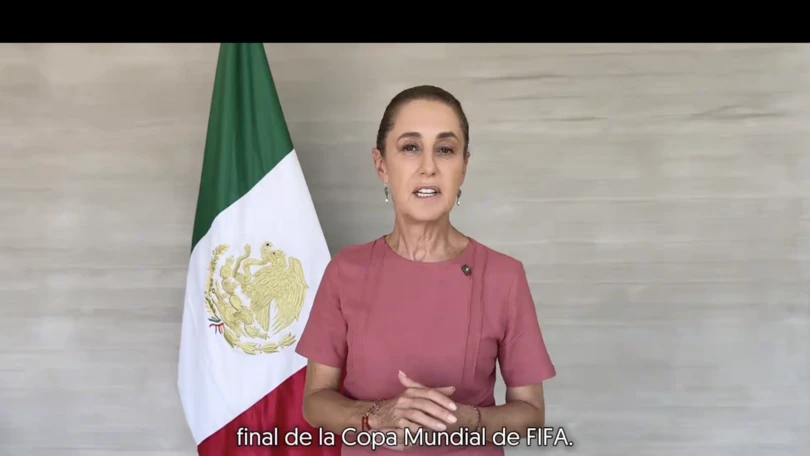 Mal clima frena a Sheinbaum: cancelan el vuelo en el que viajaría a Nueva York para el Mundial Sheinbaum dijo que el lunes regresaría a la Ciudad de México. Foto: Captura de pantalla