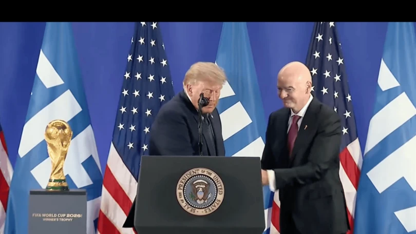 ¿Qué opina Trump de Harry Kane? El mandatario de EU confesó que jugó con él Trump sugirió que el próximo Mundial debería ser organizado entre EU y China. Foto: Captura de pantalla