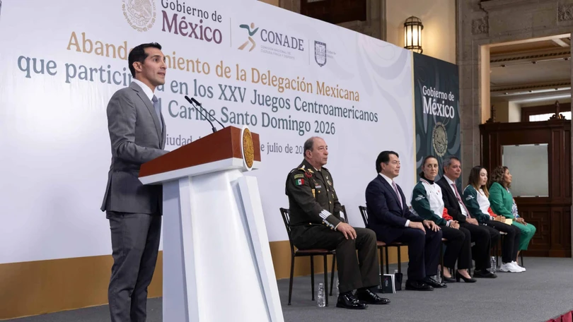 CONADE destina 60 mdp para la delegación mexicana en Santo Domingo 2026 Rommel Pacheco encabezó el abanderamiento de la delegación mexicana que competirá en los Juegos Centroamericanos y del Caribe Santo Domingo 2026. Foto: Presidencia