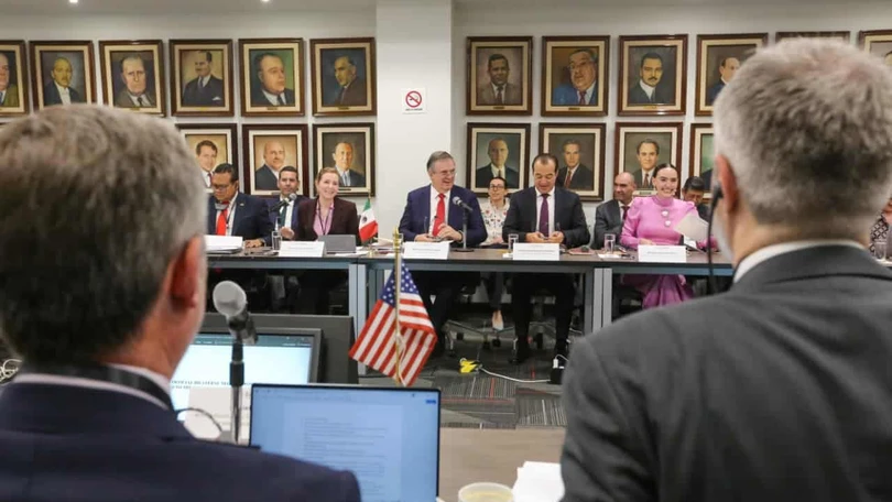Revisión del T-MEC: Ebrard espera acuerdos y avances con socios comerciales Los equipos negociadores mexicano y estadounidense se reúnen desde este martes y hasta el próximo jueves 23 de julio, en CDMX. Foto: Especial