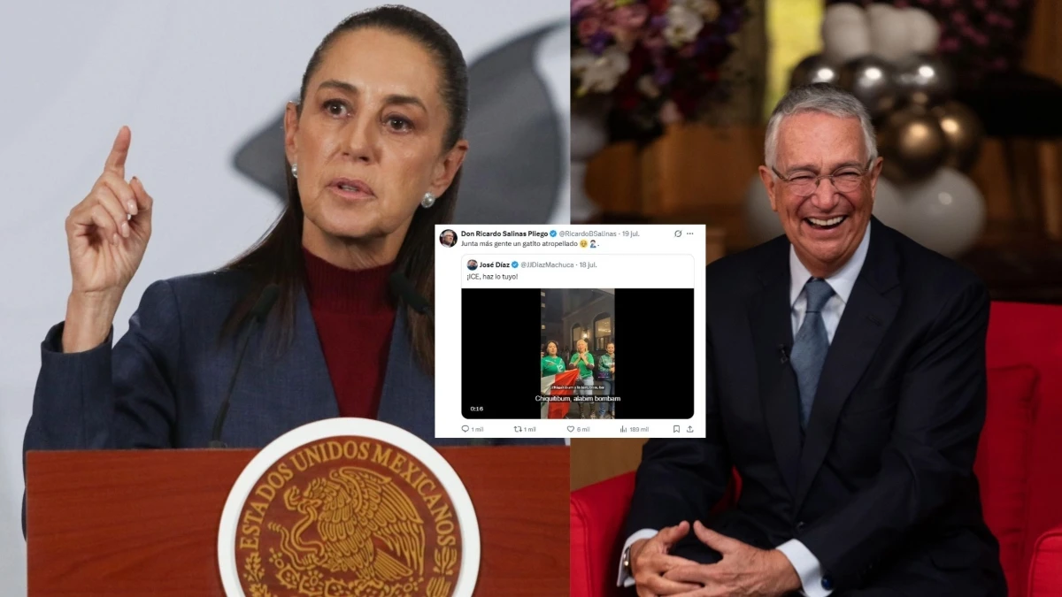 Sheinbaum se va contra Salinas Pliego por pol&eacute;mico mensaje sobre ICE