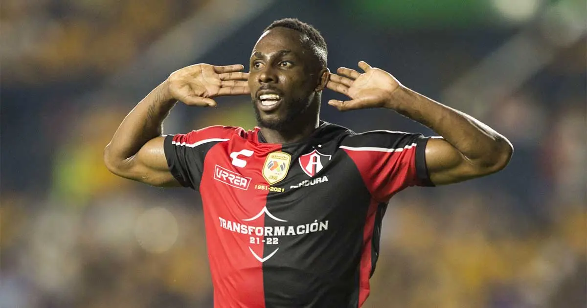 Julián Quiñones estaría amarrado con América que quiere sacudir el mercado SAN NICOLÁS DE LOS GARZA, NUEVO LEÓN,21MAYO2022.- Atlas consigue el pase a la final, al vencer a Tigres en el marcador global 5-4 en el partido de vuelta, en el estadio Universitario.
FOTO: GABRIELA PÉREZ MONTIEL / CUARTOSCURO.COM