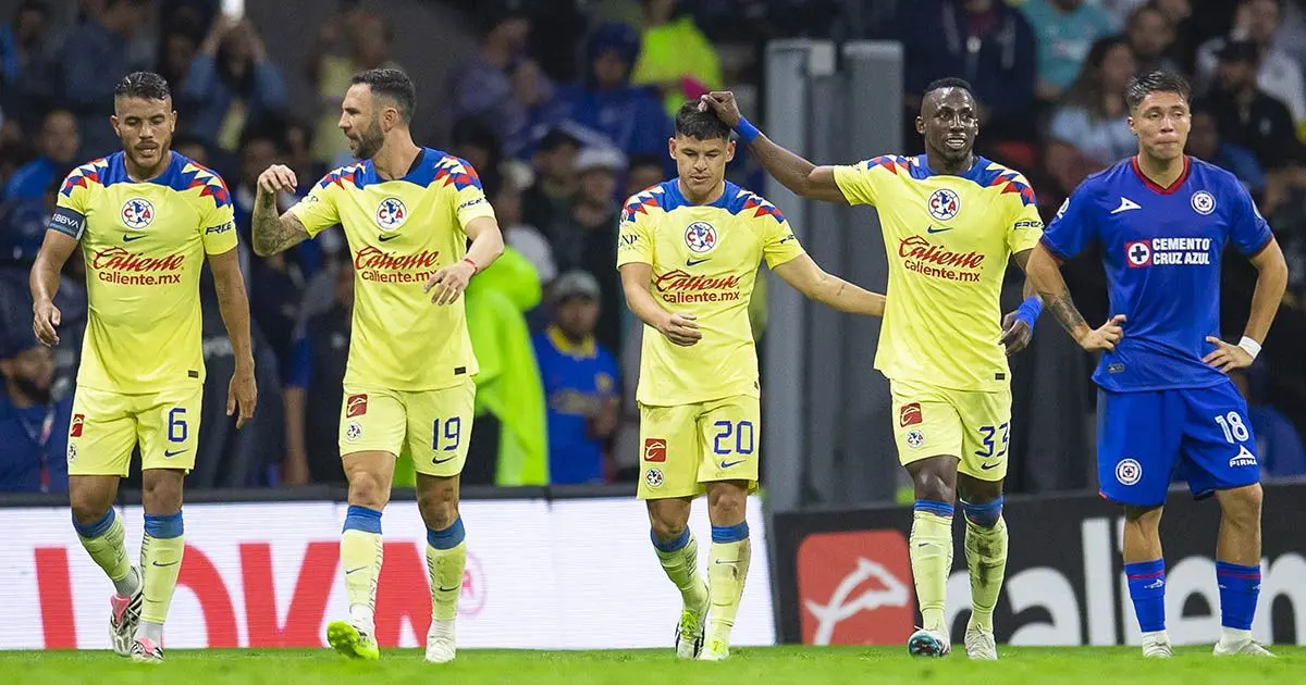América aprovechó que Cruz Azul se mató solo y le volvió a ganar el Clásico Joven during the game Cruz Azul vs America, corresponding to Round 07 of the Torneo Apertura 2023 of the Liga BBVA MX, at Azteca Stadium, on September 02, 2023.
<br><br>
durante el partido Cruz Azul vs America, correspondiente a la Jornada 07 del Torneo Apertura 2023 de la Liga BBVA MX, en el Estadio Azteca, el 02 de Septiembre de 2023.