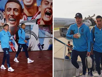 Imagen de la nota: La selección argentina, con Messi, viaja rumbo a Bolivia para el duelo de eliminatorias