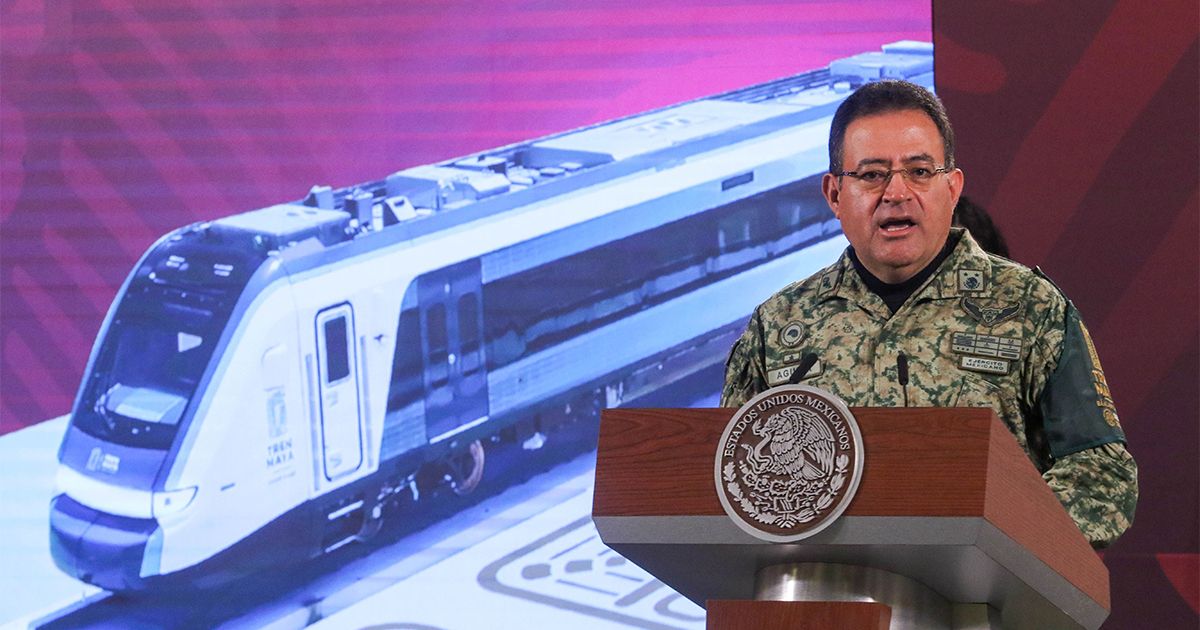 Descartan riesgos para acuíferos en la construcción del Tren Maya CIUDAD DE MÉXICO, 11SEPTIEMBRE2023.- Óscar David Lozano Águila, director general de Tren Maya, SA de CV., durante la mañanera. FOTO: MOISÉS PABLO/CUARTOSCURO.COM