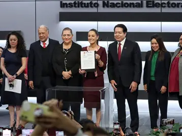 Imagen de la nota: Se registra Sheinbaum como candidata a la presidencia de la Rep&uacute;blica