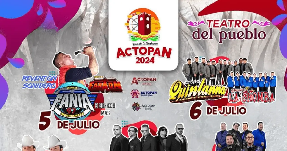 Feria de la Barbacoa Actopan 2024: Fechas, artistas confirmados, boletos y todo lo que debes saber Multitud disfrutando de un concierto en el Teatro del Pueblo durante la Feria de Actopan, con el tradicional platillo de barbacoa en primer plano.