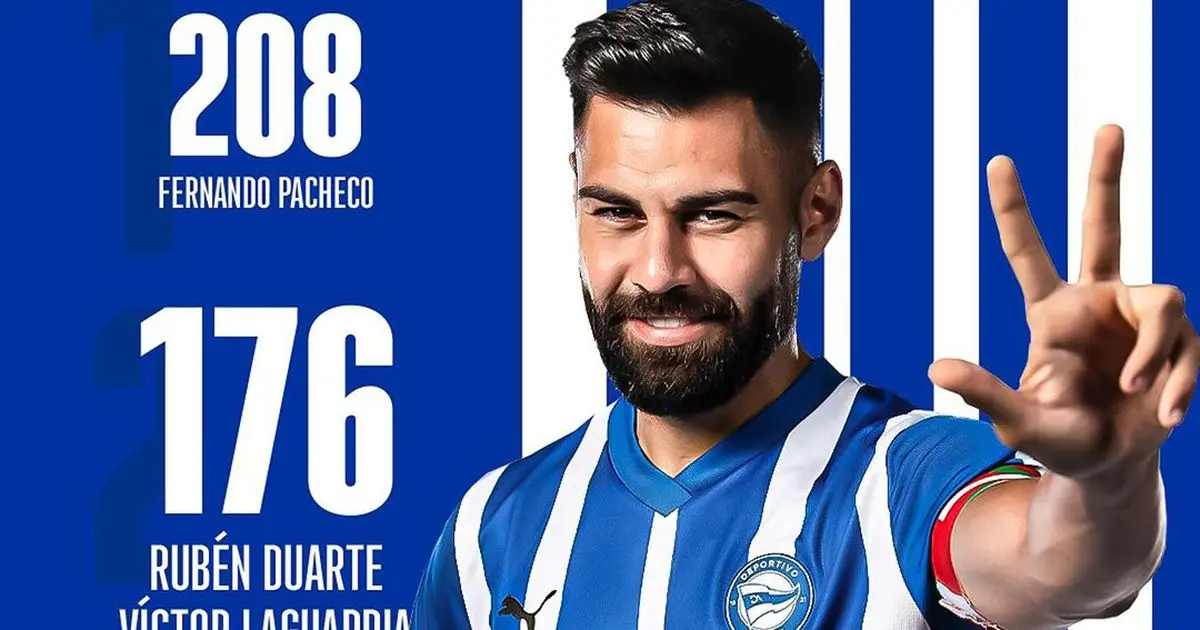 Pumas ya amarró a Rubén Duarte, defensa español del Alavés Cortesía Instagram deportivoalaves