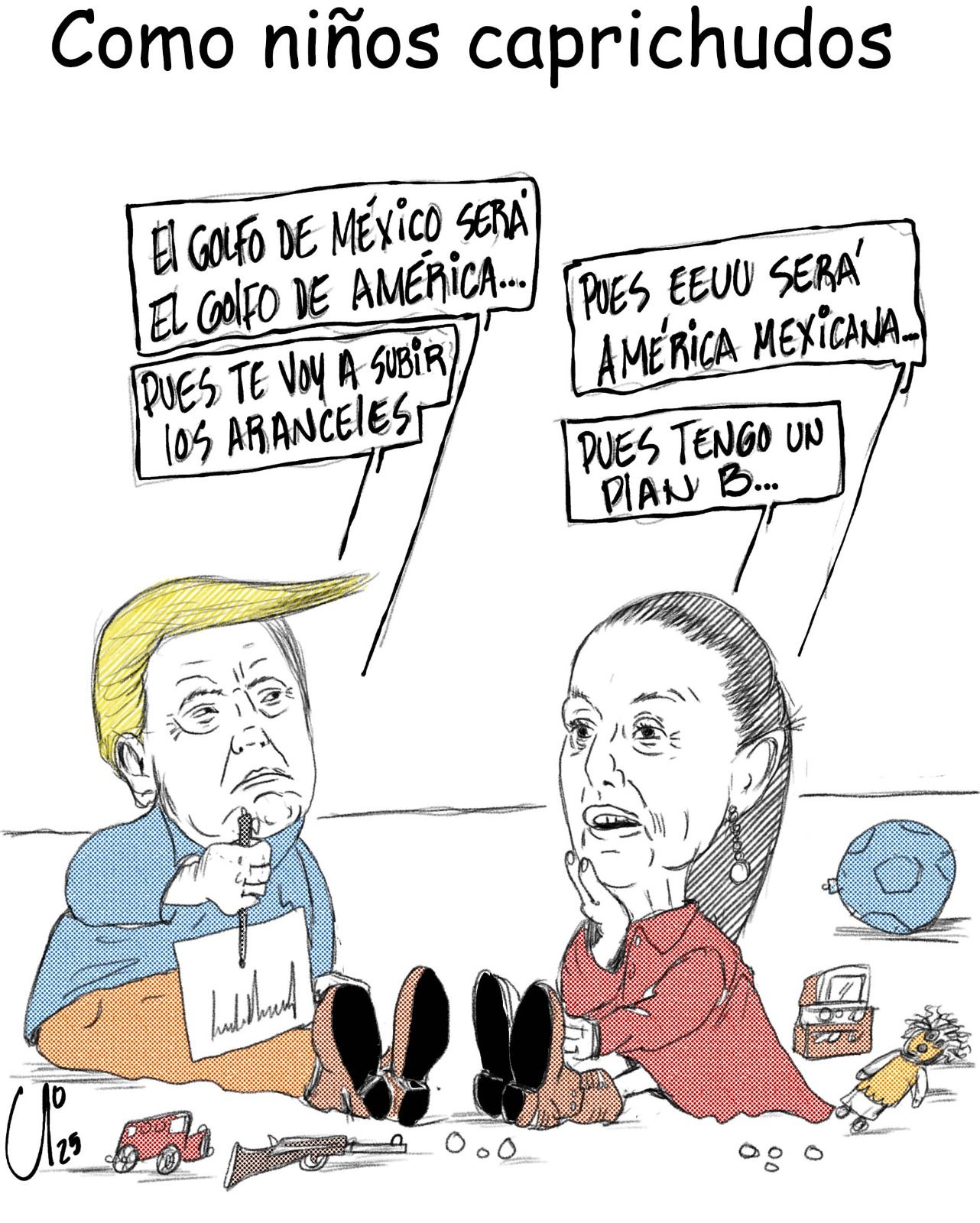 Como niños caprichudos