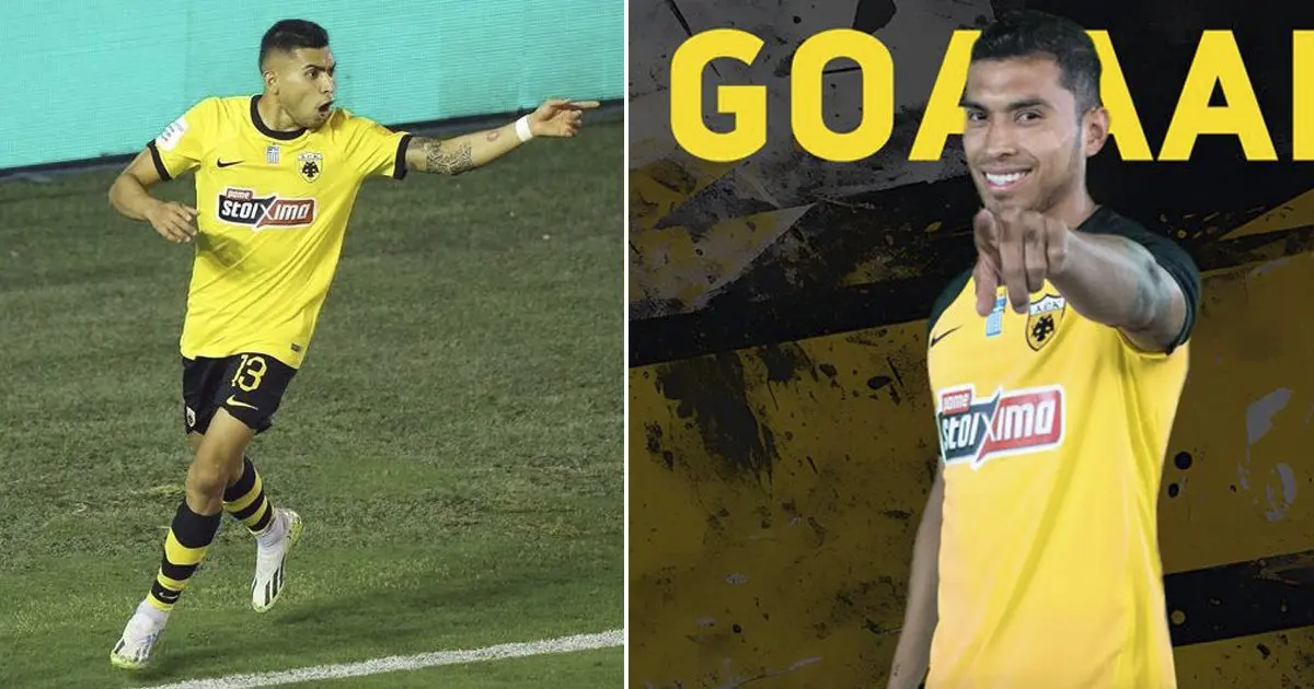 Golazo de Orbelín Pineda en paliza sel AEK al Panserraikos; no anotaba hace casi un año Foto: Cortesía @AEK_FC_OFFICIAL