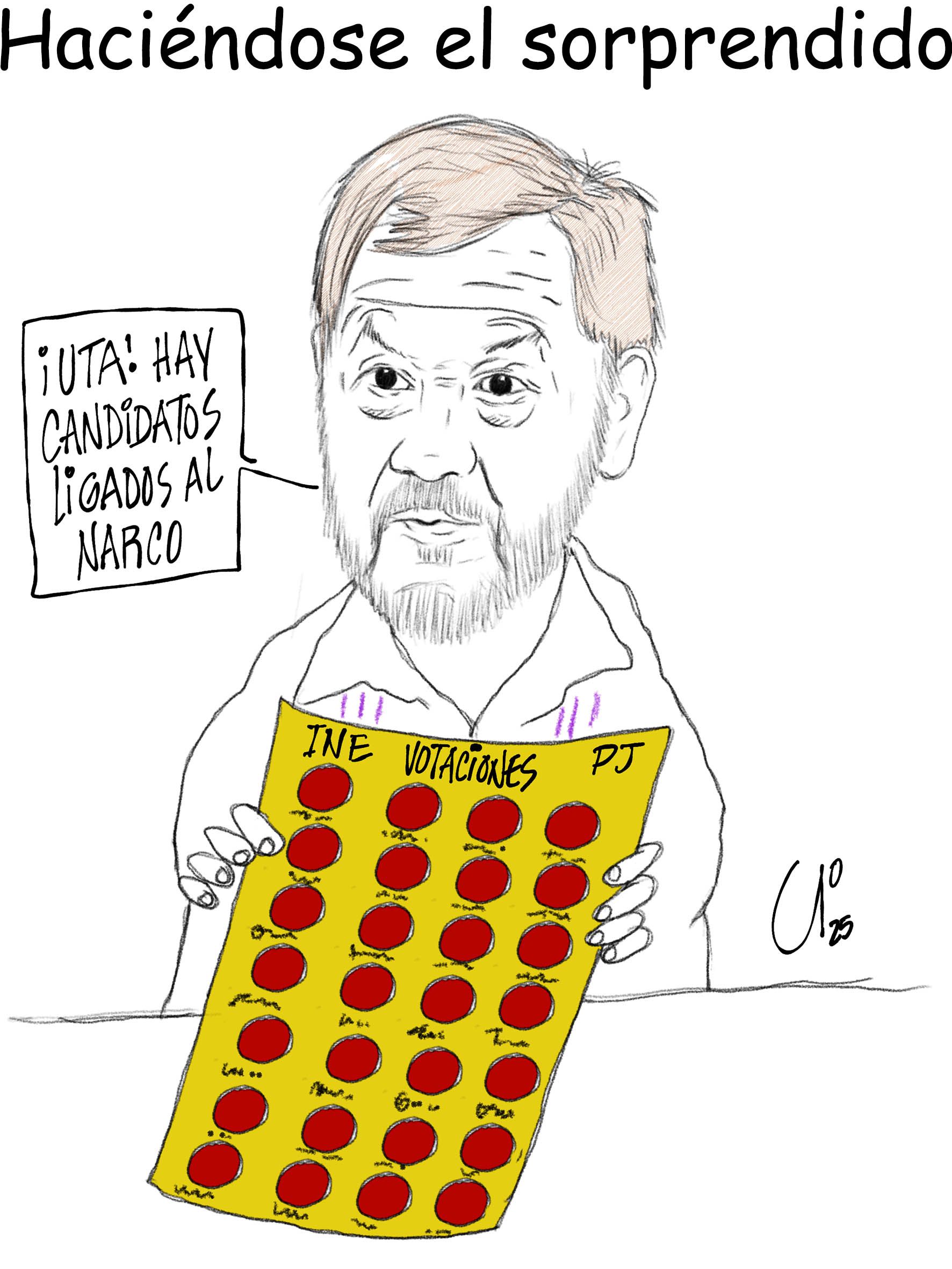 Haciéndose el sorprendido