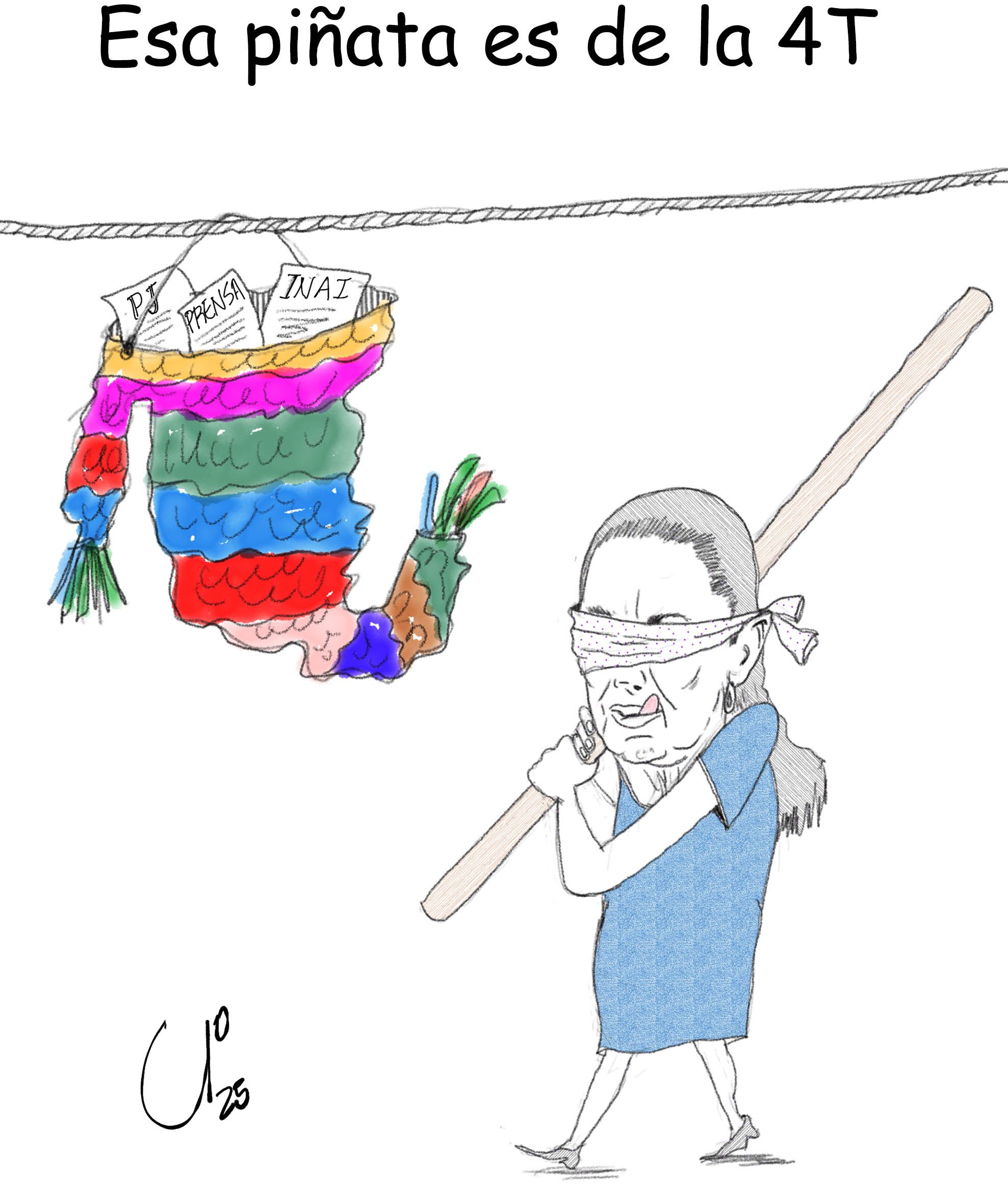 Esa piñata es de la 4T