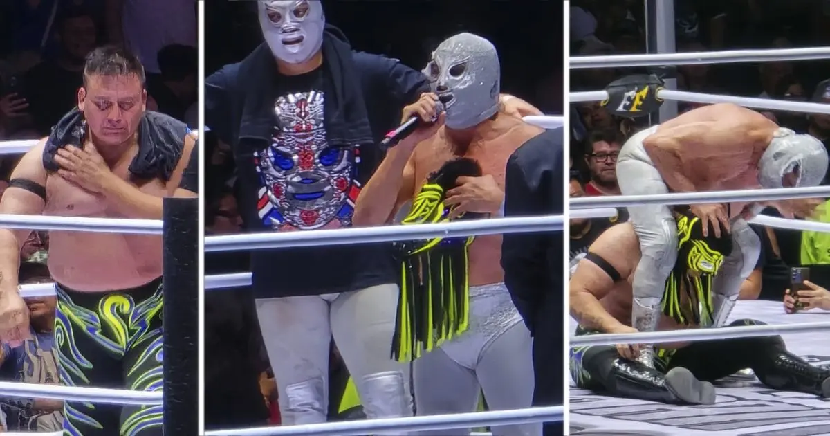 Hijo del Santo pone fin a su carrera profesional y desenmascara a Misterioso Jr. Foto: Erick Estrella / ESTO