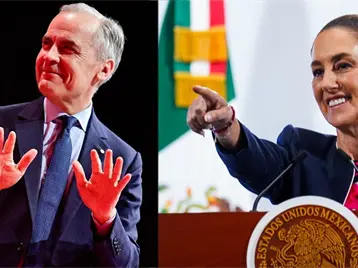 Imagen de la nota: Sheinbaum felicitó a Mark Carney por su victoria electoral en Canadá