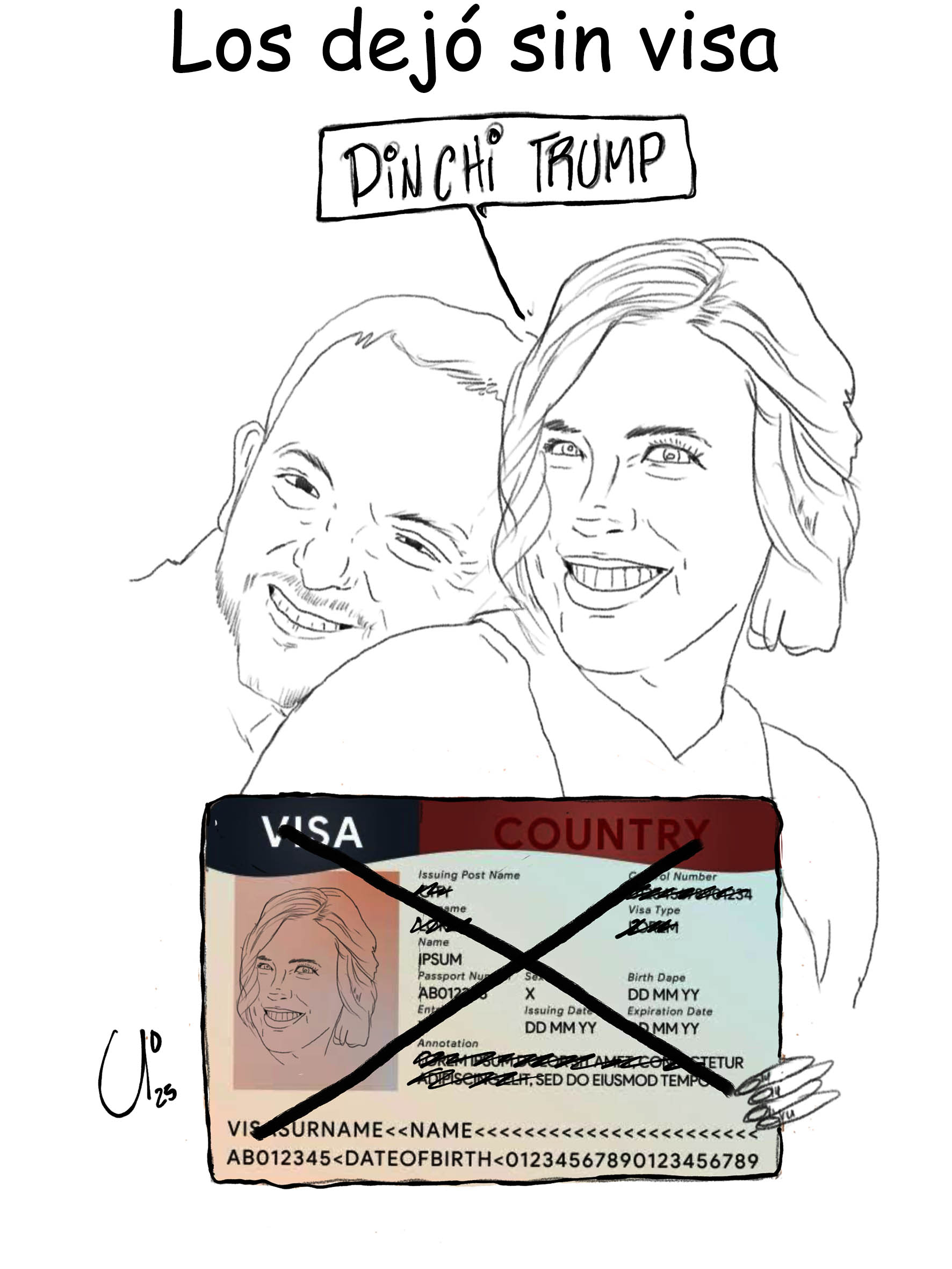 Los dejó sin visa